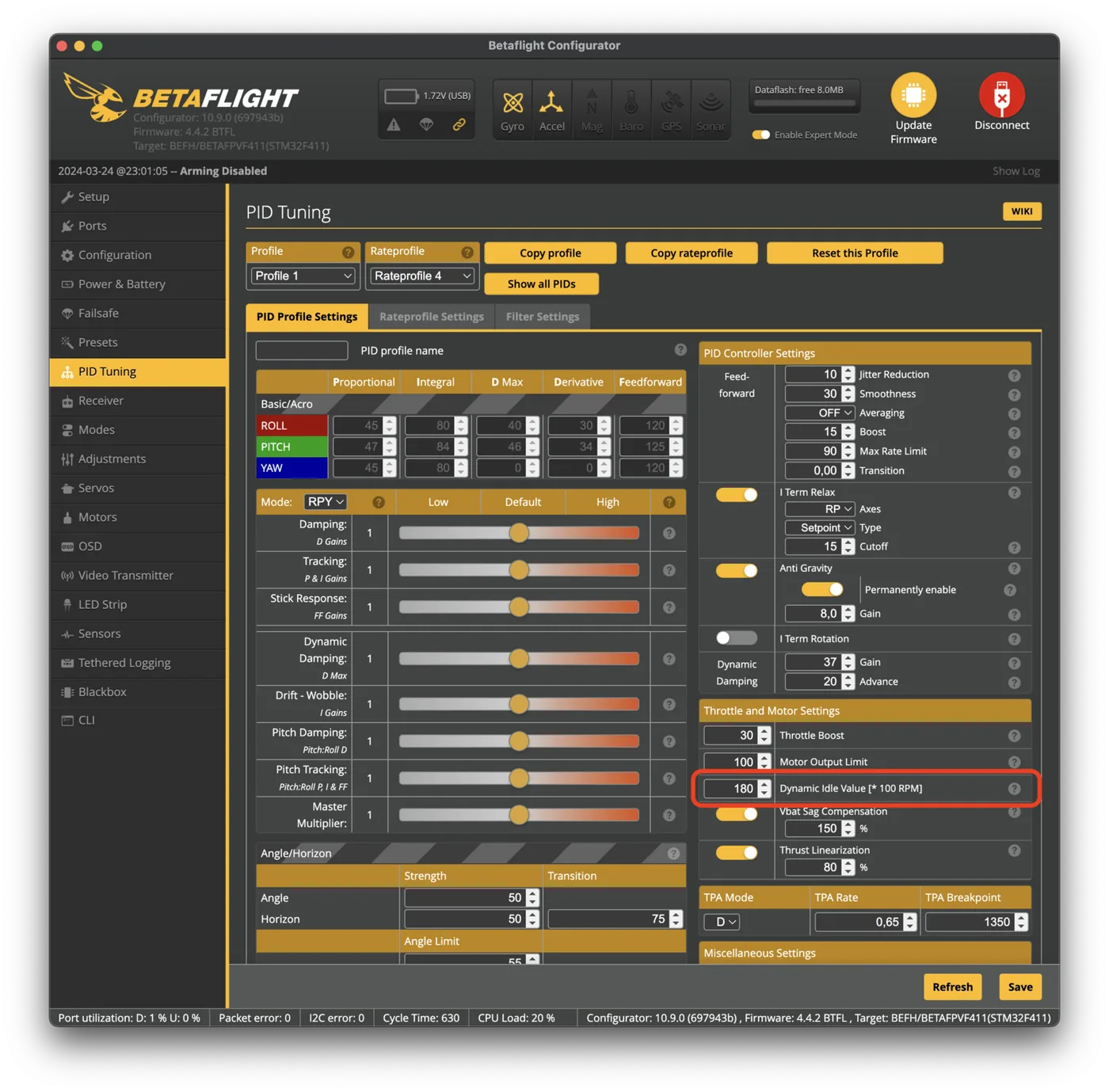 Dynamic Idle
